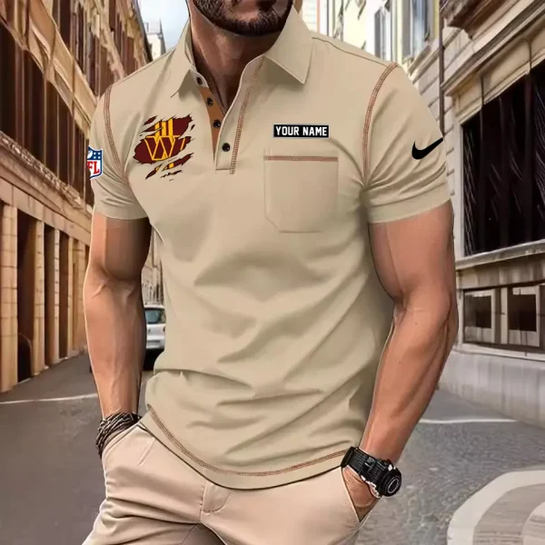 Washington Commanders Summer Fashion Polo Shirts for Men Minimalist Men's Short Sleeve Tee SPTCPSSMS064