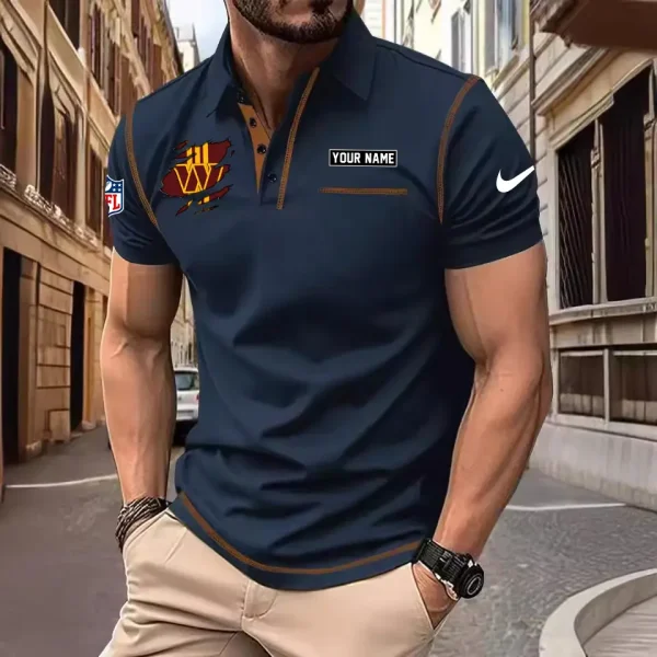 Washington Commanders Summer Fashion Polo Shirts for Men Minimalist Men's Short Sleeve Tee SPTCPSSMS064 - Image 6