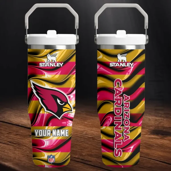 Arizona Cardinals Portable Car Cup Stainless Steel 304 Tumbler Water Bottle 30oz AZFST294
