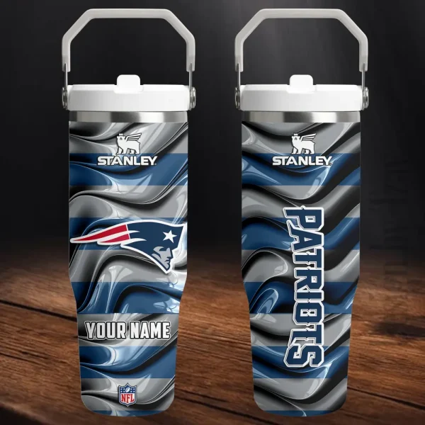 New England Patriots Portable Car Cup Stainless Steel 304 Tumbler Water Bottle 30oz AZFST315