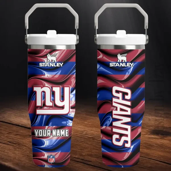 New York Giants Portable Car Cup Stainless Steel 304 Tumbler Water Bottle 30oz AZFST317