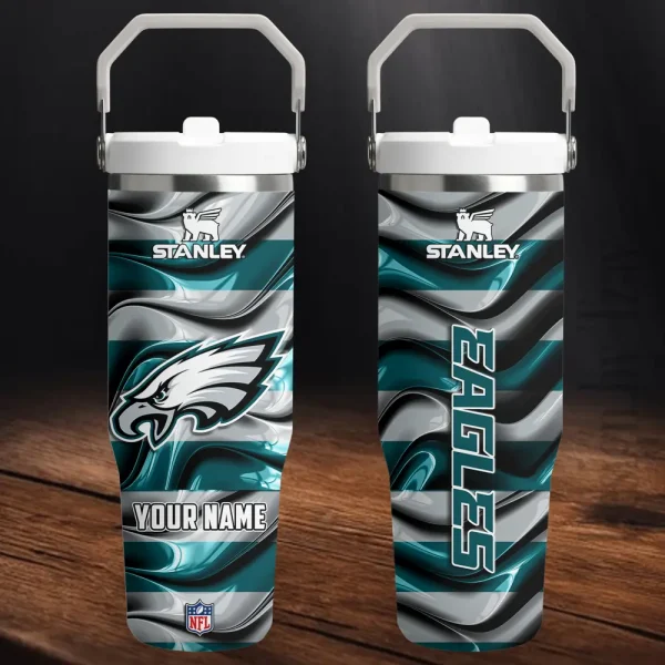 Philadelphia Eagles Portable Car Cup Stainless Steel 304 Tumbler Water Bottle 30oz AZFST319