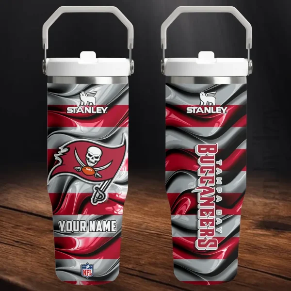 Tampa Bay Buccaneers Portable Car Cup Stainless Steel 304 Tumbler Water Bottle 30oz AZFST323