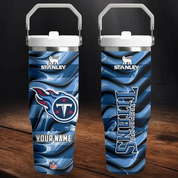 Tennessee Titans Portable Car Cup Stainless Steel 304 Tumbler Water Bottle 30oz AZFST324