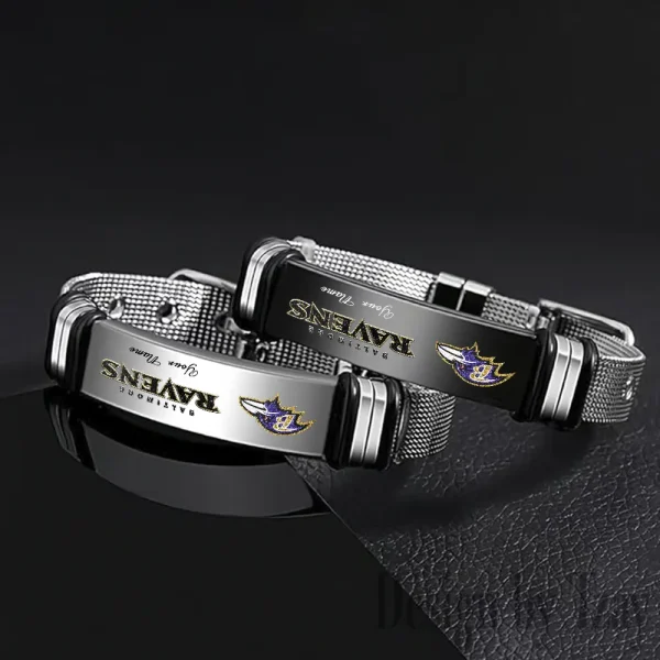 Baltimore Ravens Bracelet Perfect Gift For Fans SPTSBRACELET035 - Image 4