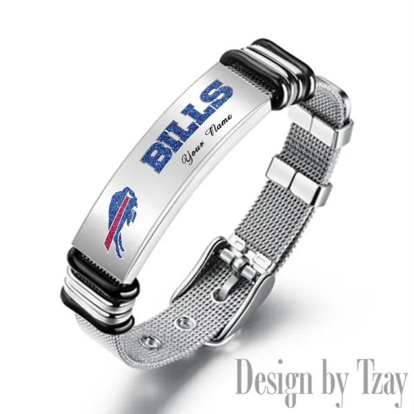 Buffalo Bills Bracelet Perfect Gift For Fans SPTSBRACELET036 - Image 2