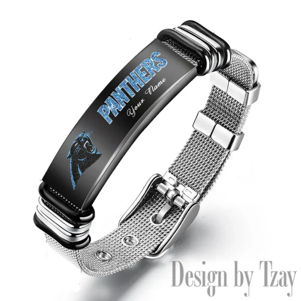 Carolina Panthers Bracelet Perfect Gift For Fans SPTSBRACELET037 - Image 2