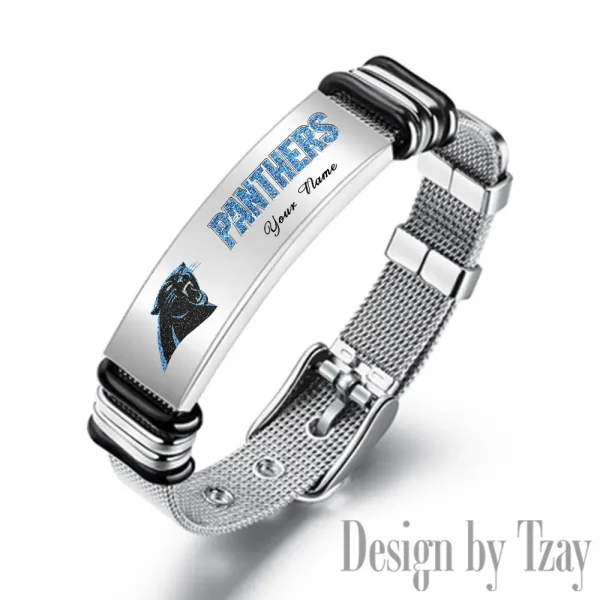 Carolina Panthers Bracelet Perfect Gift For Fans SPTSBRACELET037 - Image 3