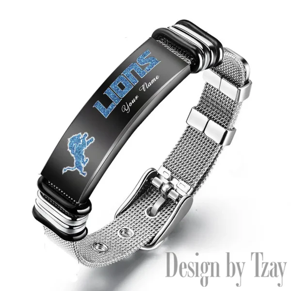 Detroit Lions Bracelet Perfect Gift For Fans SPTSBRACELET043 - Image 3
