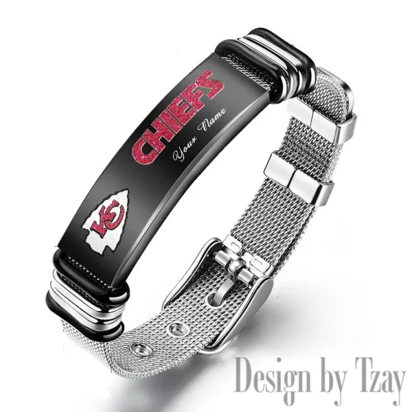 Kansas City Chiefs Bracelet Perfect Gift For Fans SPTSBRACELET048 - Image 4