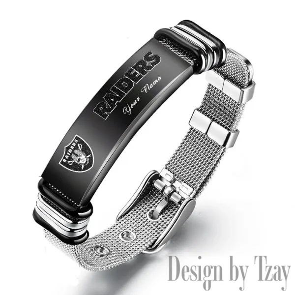 Las Vegas Raiders Bracelet Perfect Gift For Fans SPTSBRACELET049 - Image 2