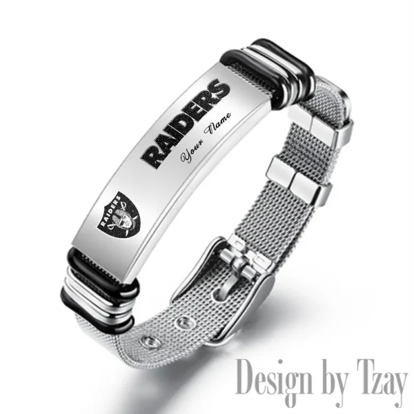 Las Vegas Raiders Bracelet Perfect Gift For Fans SPTSBRACELET049 - Image 4