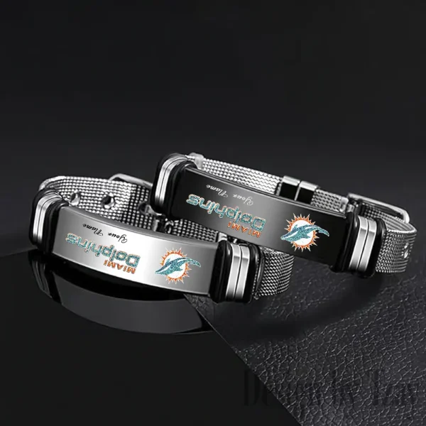 Miami Dolphins Bracelet Perfect Gift For Fans SPTSBRACELET052 - Image 2
