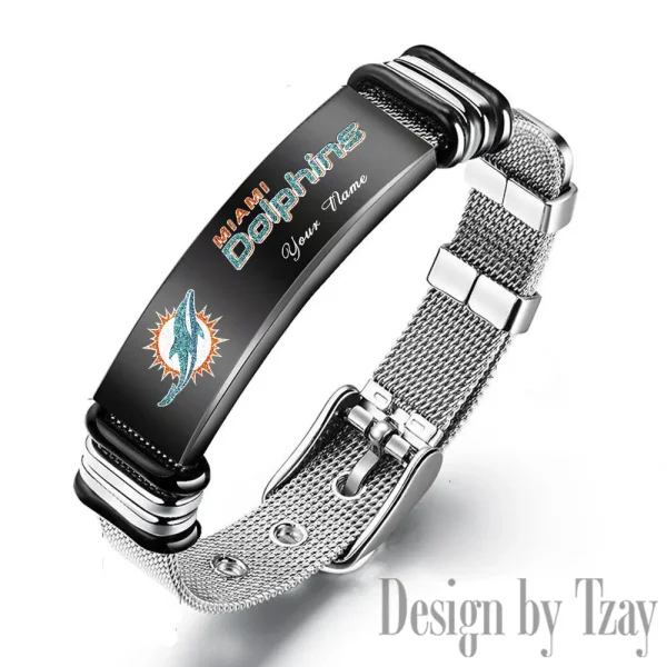 Miami Dolphins Bracelet Perfect Gift For Fans SPTSBRACELET052 - Image 4