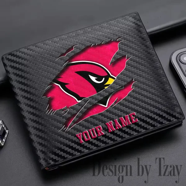 Arizona Cardinals Carbon Wallet ID Credit Card Holder License Money Bag SPTCWCCH001 - Image 3