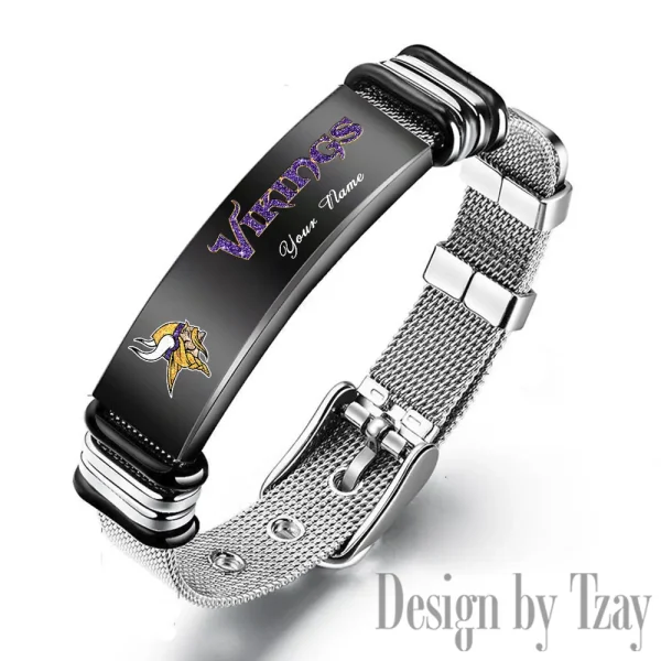 Minnesota Vikings Bracelet Perfect Gift For Fans SPTSBRACELET053 - Image 2