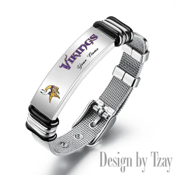 Minnesota Vikings Bracelet Perfect Gift For Fans SPTSBRACELET053 - Image 3
