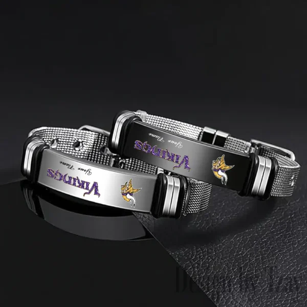 Minnesota Vikings Bracelet Perfect Gift For Fans SPTSBRACELET053 - Image 4