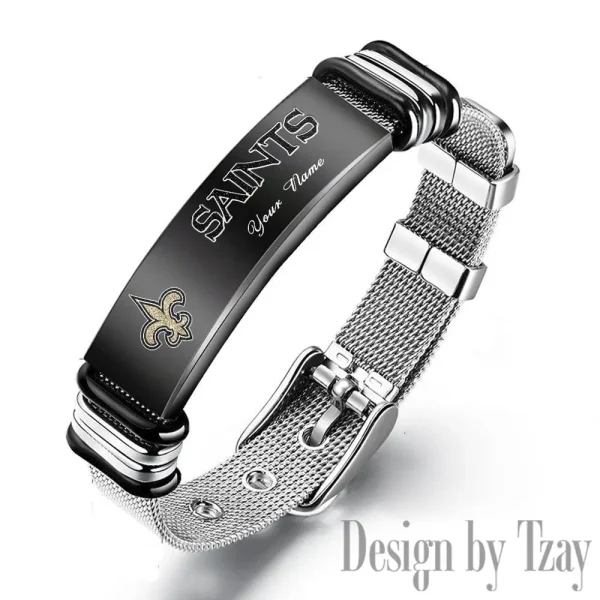 New Orleans Saints Bracelet Perfect Gift For Fans SPTSBRACELET055 - Image 2