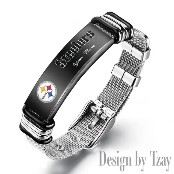 Pittsburgh Steelers Bracelet Perfect Gift For Fans SPTSBRACELET059 - Image 2