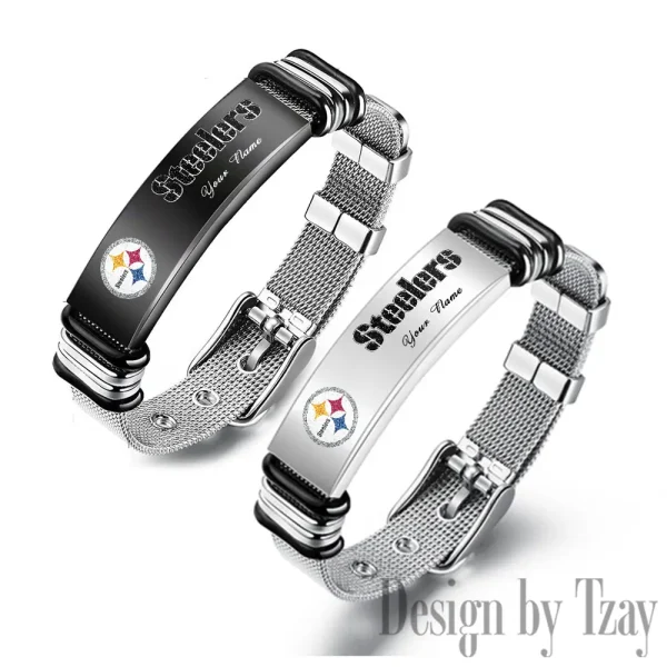 Pittsburgh Steelers Bracelet Perfect Gift For Fans SPTSBRACELET059 - Image 3