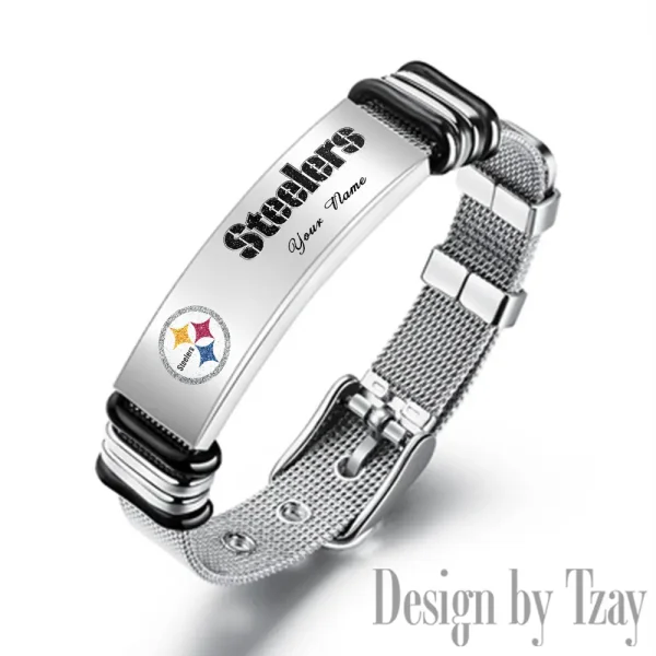 Pittsburgh Steelers Bracelet Perfect Gift For Fans SPTSBRACELET059 - Image 4