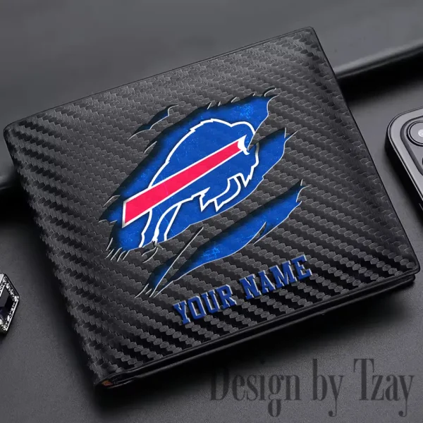 Buffalo Bills Carbon Wallet ID Credit Card Holder License Money Bag SPTCWCCH004 - Image 2