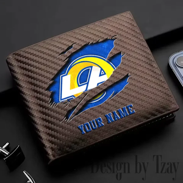 Los Angeles Rams Carbon Wallet ID Credit Card Holder License Money Bag SPTCWCCH019 - Image 3