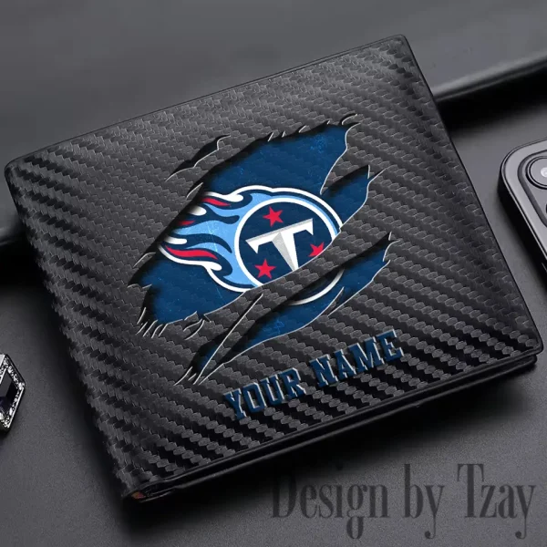 Tennessee Titans Carbon Wallet ID Credit Card Holder License Money Bag SPTCWCCH031