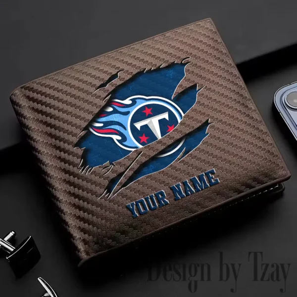 Tennessee Titans Carbon Wallet ID Credit Card Holder License Money Bag SPTCWCCH031 - Image 2