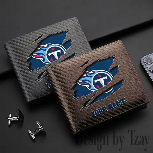 Tennessee Titans Carbon Wallet ID Credit Card Holder License Money Bag SPTCWCCH031 - Image 3