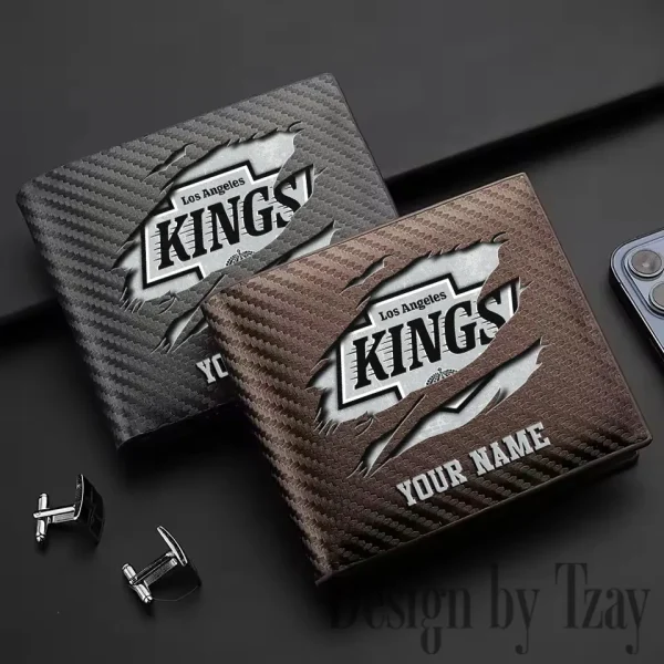 Los Angeles Kings NHL Carbon Wallet ID Credit Card Holder License Money Bag SPTCWCCH045