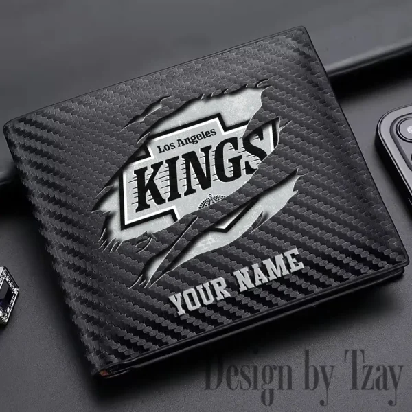 Los Angeles Kings NHL Carbon Wallet ID Credit Card Holder License Money Bag SPTCWCCH045 - Image 2