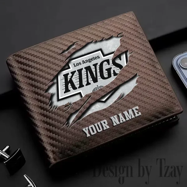 Los Angeles Kings NHL Carbon Wallet ID Credit Card Holder License Money Bag SPTCWCCH045 - Image 3