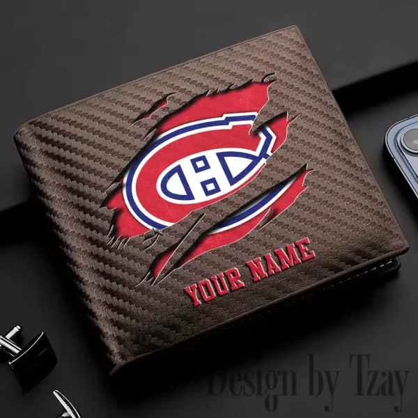 Montréal Canadiens NHL Carbon Wallet ID Credit Card Holder License Money Bag SPTCWCCH047 - Image 2