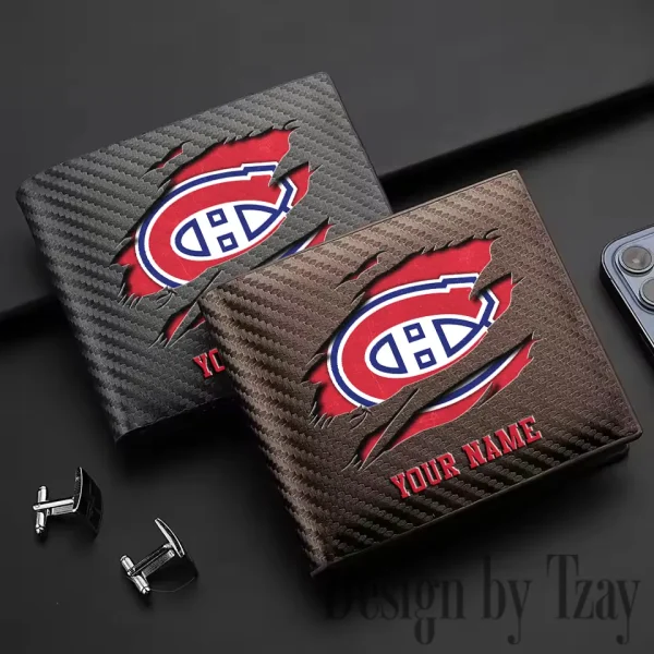 Montréal Canadiens NHL Carbon Wallet ID Credit Card Holder License Money Bag SPTCWCCH047 - Image 3