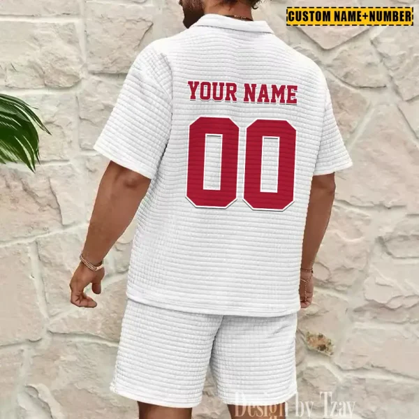 Atlanta Falcons New Spring And Summer Leisure Sports Fitness Tide Male Short Sleeve Shorts Two-Piece Set BSPTWHZSS410 - Image 6