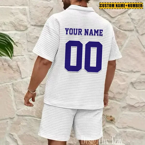 Baltimore Ravens New Spring And Summer Leisure Sports Fitness Tide Male Short Sleeve Shorts Two-Piece Set BSPTWHZSS411 - Image 7