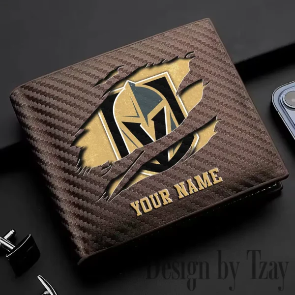 Vegas Golden Knights NHL Carbon Wallet ID Credit Card Holder License Money Bag SPTCWCCH062