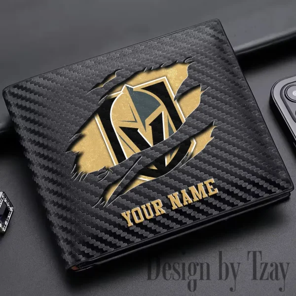 Vegas Golden Knights NHL Carbon Wallet ID Credit Card Holder License Money Bag SPTCWCCH062 - Image 2