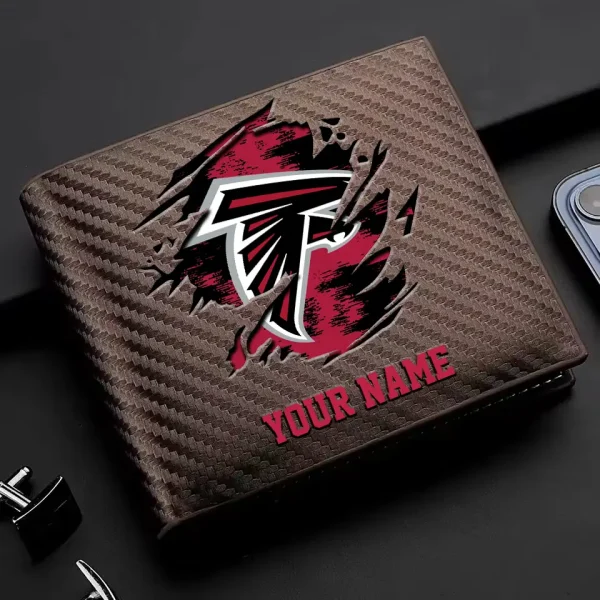 Atlanta Falcons Carbon Wallet ID Credit Card Holder License Money Bag SPTCWCCH066