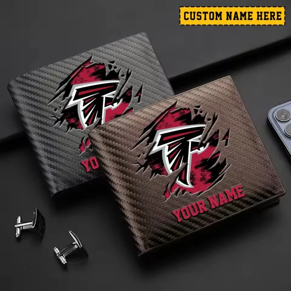 Atlanta Falcons Carbon Wallet ID Credit Card Holder License Money Bag SPTCWCCH066 - Image 3