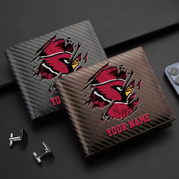 Arizona Cardinals Carbon Wallet ID Credit Card Holder License Money Bag SPTCWCCH065 - Image 3