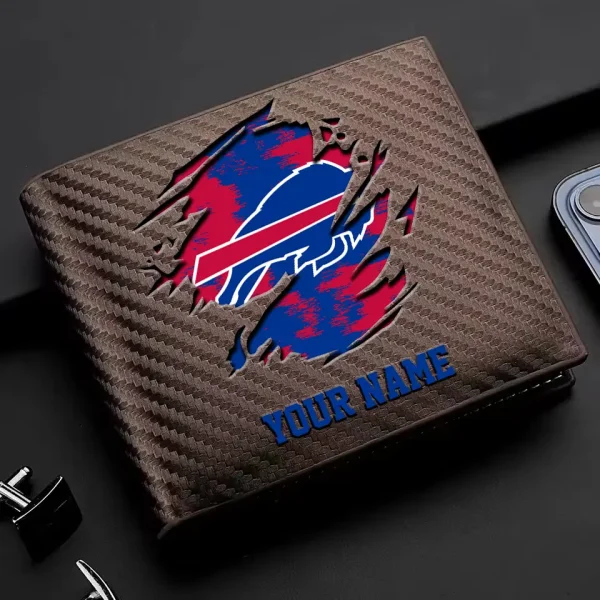 Buffalo Bills Carbon Wallet ID Credit Card Holder License Money Bag SPTCWCCH068