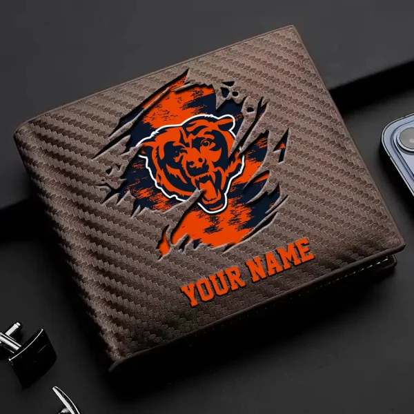 Chicago Bears Carbon Wallet ID Credit Card Holder License Money Bag SPTCWCCH070 - Image 3