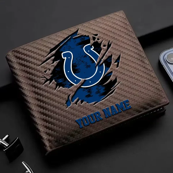 Indianapolis Colts Carbon Wallet ID Credit Card Holder License Money Bag SPTCWCCH078 - Image 2