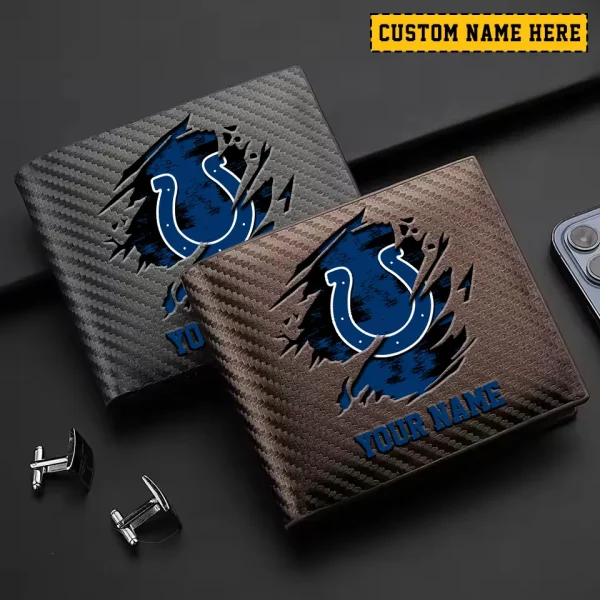 Indianapolis Colts Carbon Wallet ID Credit Card Holder License Money Bag SPTCWCCH078 - Image 3