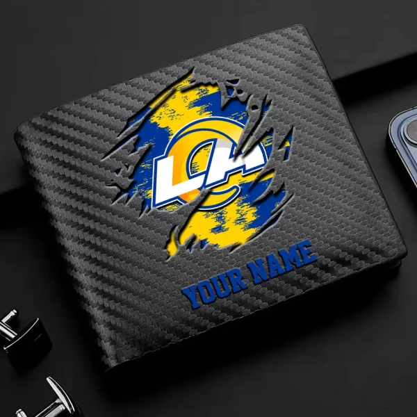 Los Angeles Rams Carbon Wallet ID Credit Card Holder License Money Bag SPTCWCCH083 - Image 2