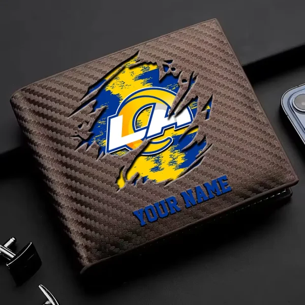 Los Angeles Rams Carbon Wallet ID Credit Card Holder License Money Bag SPTCWCCH083 - Image 3