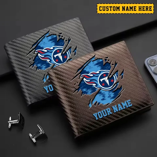 Tennessee Titans Carbon Wallet ID Credit Card Holder License Money Bag SPTCWCCH095 - Image 3